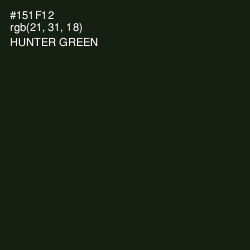 #151F12 - Hunter Green Color Image